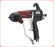 Ransburg RansFlex RFXi Indirect Electrostatic Manual Spray Gun Sprays water based paints without isolation equipment