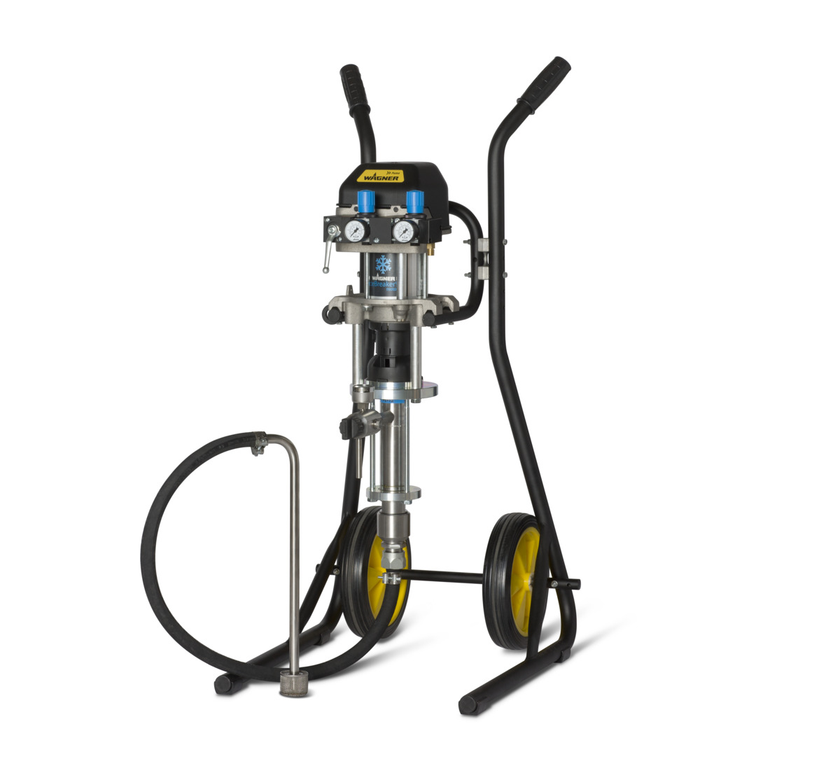 High-pressure Wagner Puma 28-40 Airless Spraypack piston pump, fully customisable spraypack with manual spray gun & hose set for demanding airless industrial coatings