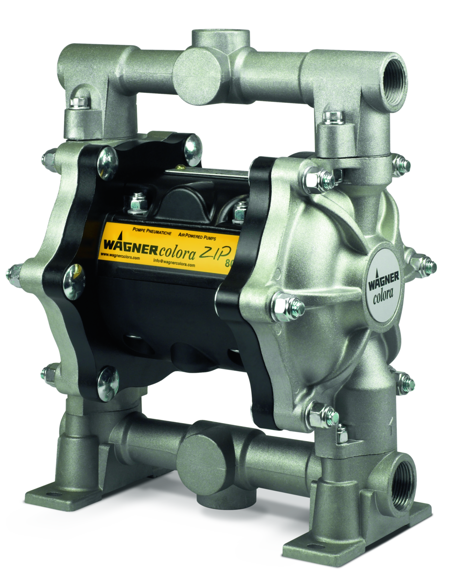 Robust Wagner Zip 80 diaphragm pump for high-volume liquid feeding and spraying for demanding industrial coatings