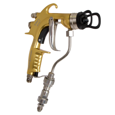 Sames Kremlin Xcite+ spray gun for manual spraying in demanding industrial coating environments