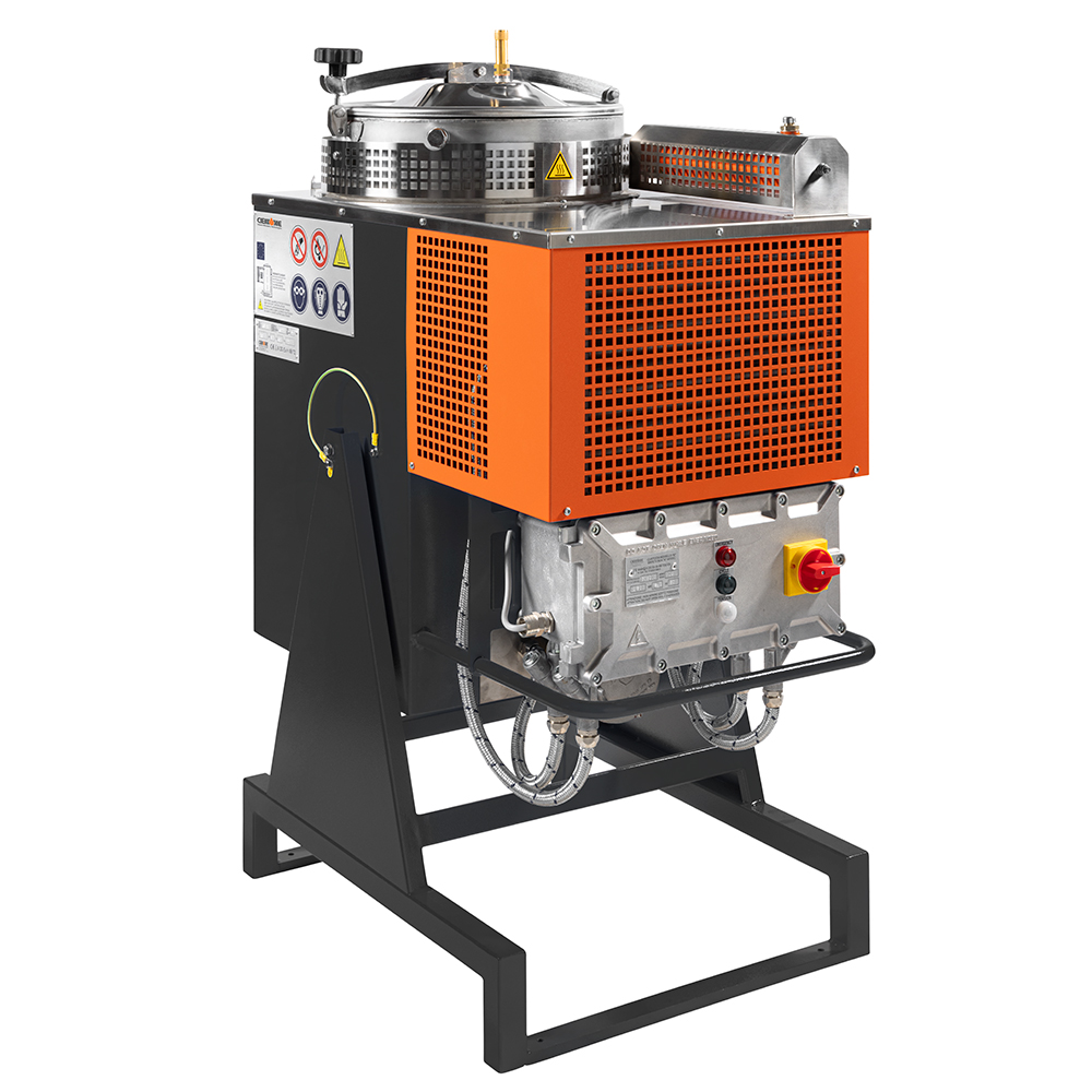 High-volume Ciemme Smart K60 solvent recovery unit for material waste reduction